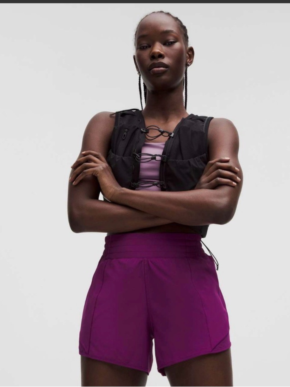 Lululemon Hotty Hot High-Rise Shorts 4” | Size 2 | Chilled Grape | Brand New NWT - Picture 4 of 9